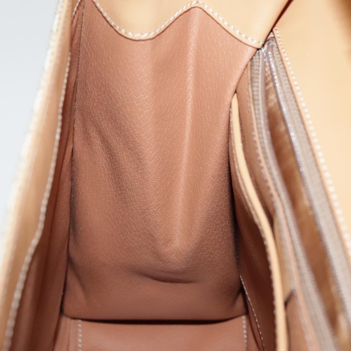 CELINE Macadam Canvas Hand Bag Coated Canvas Beige Auth yk15582V