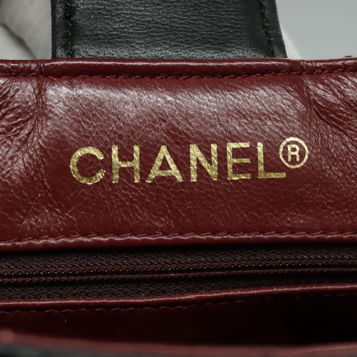 CHANEL Matelasse Chain Shoulder Bag Lamb Skin Black Gold CC Auth yk15615M