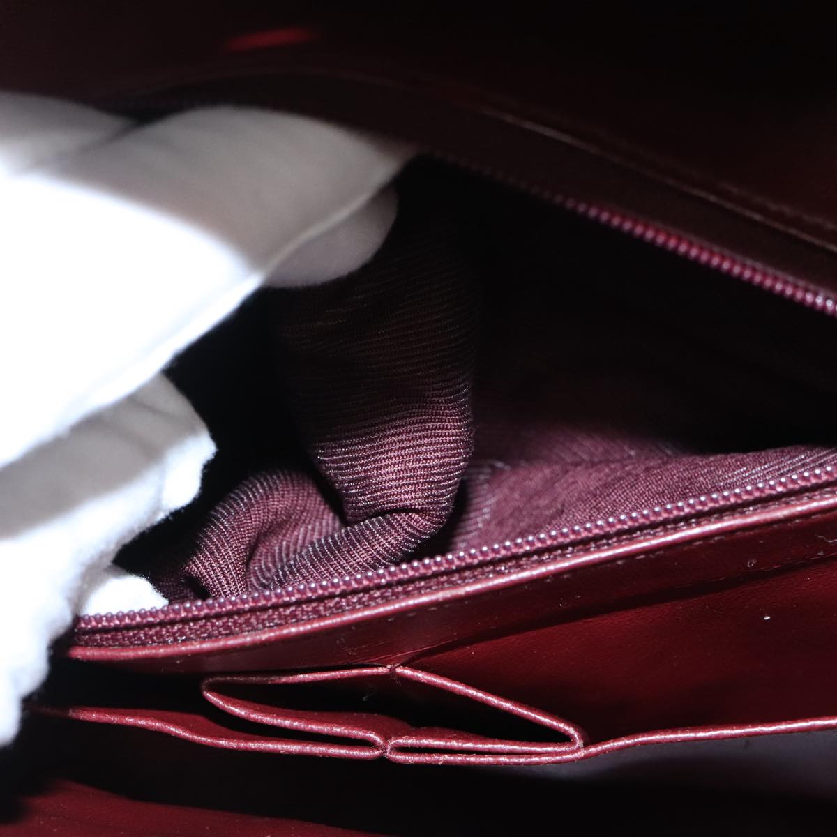 CHANEL Matelasse Turn Lock Chain Hand Bag Lamb Skin Black Gold CC Auth yk15738AV