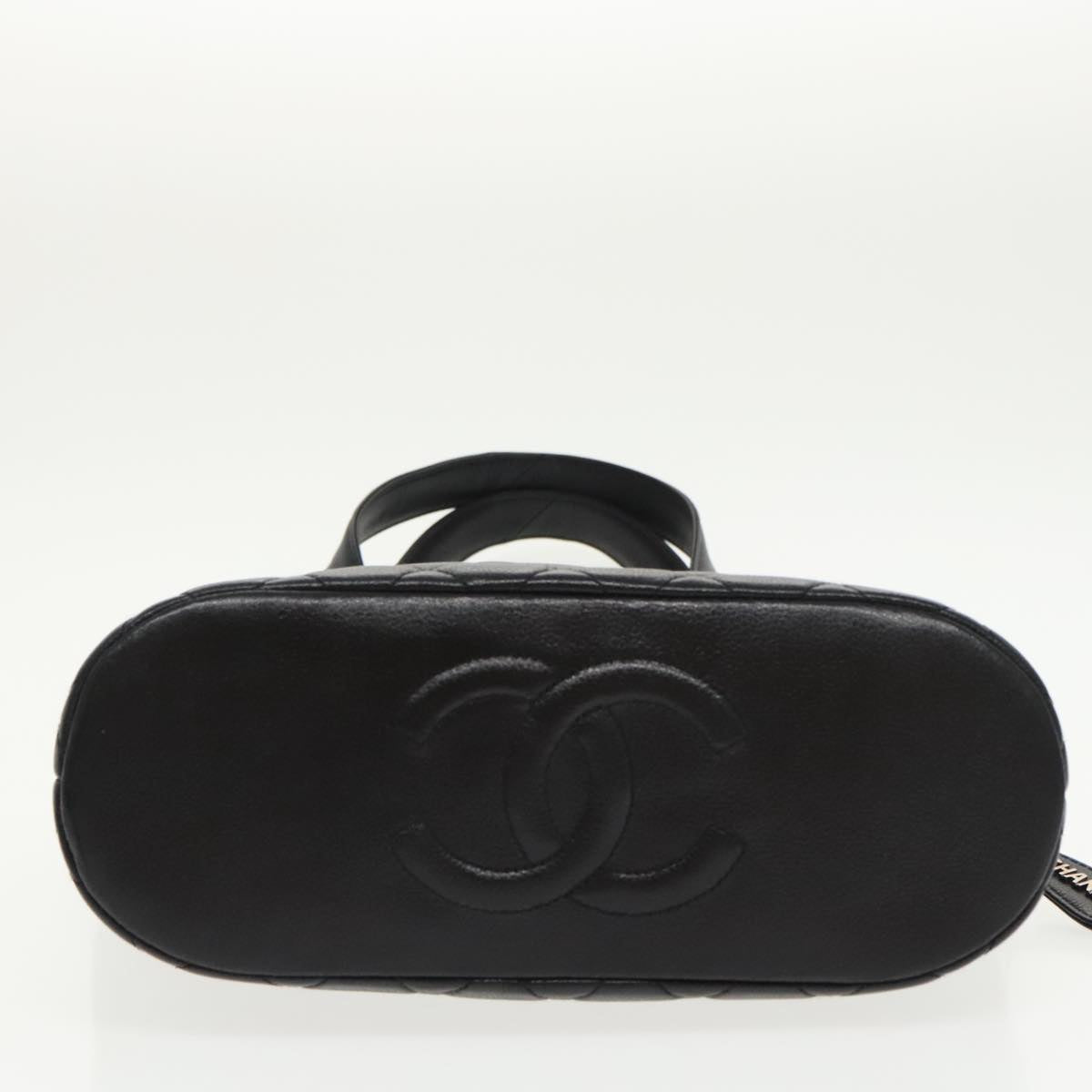 CHANEL Matelasse Tote Bag Caviar Skin Black CC Auth yk15918AV