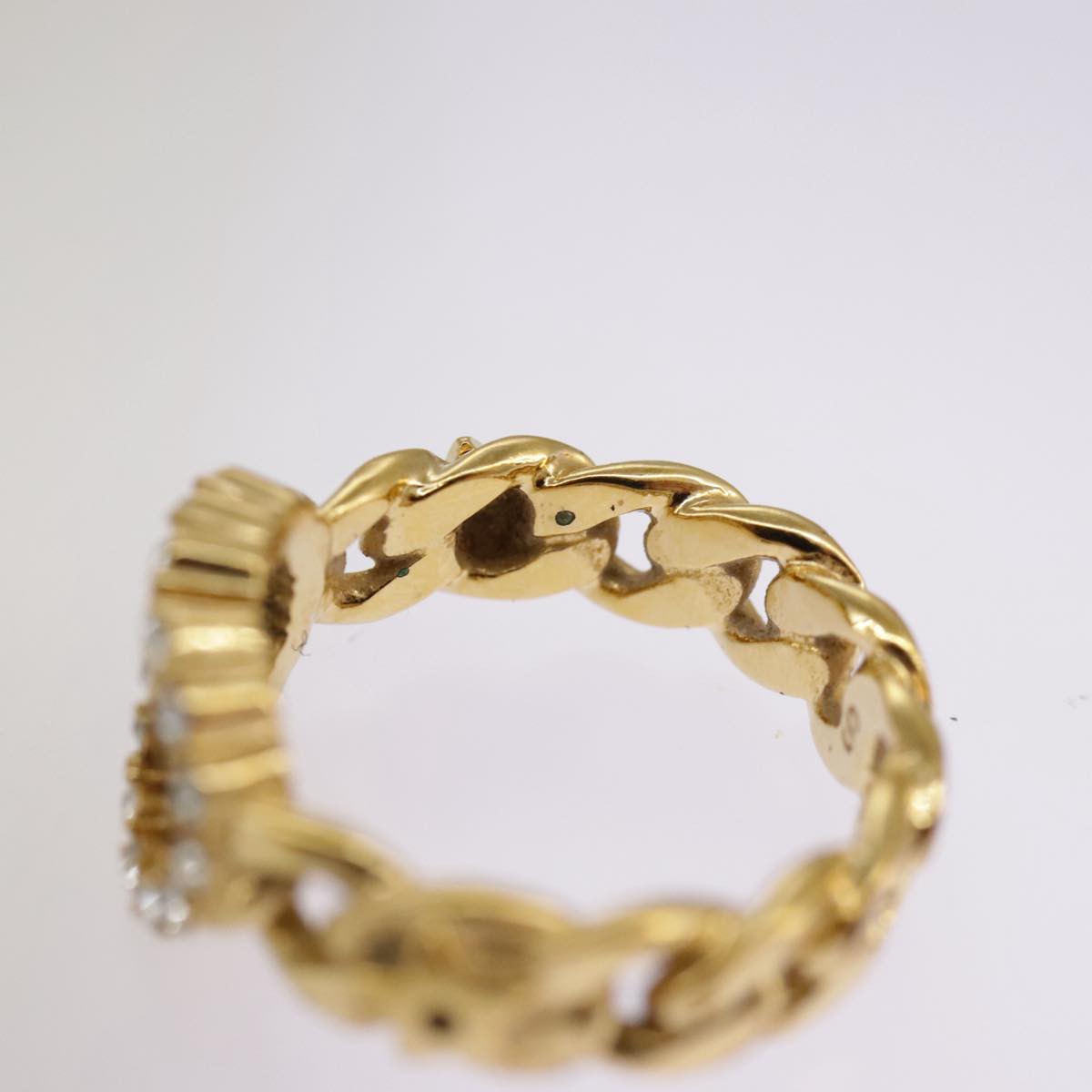 Christian Dior Ring metal Gold Auth yk15994