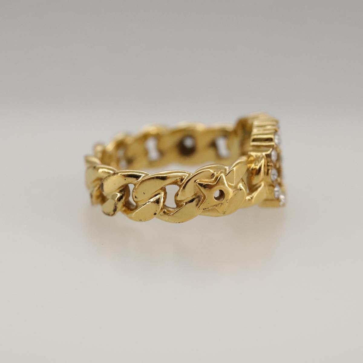 Christian Dior Ring metal Gold Auth yk15994