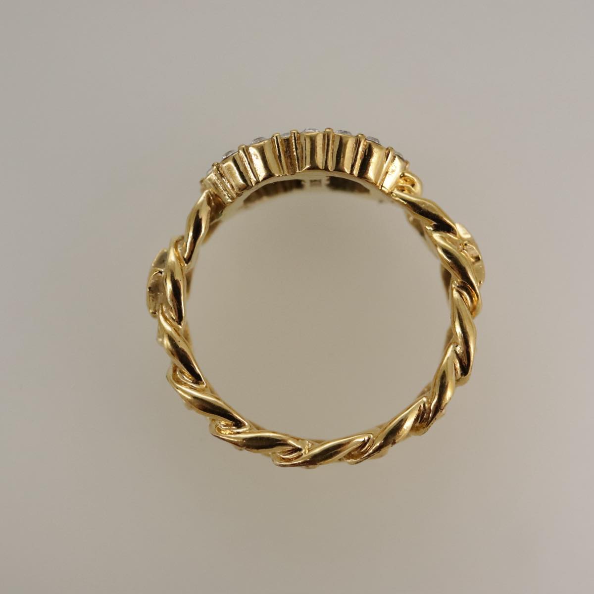 Christian Dior Ring metal Gold Auth yk15994