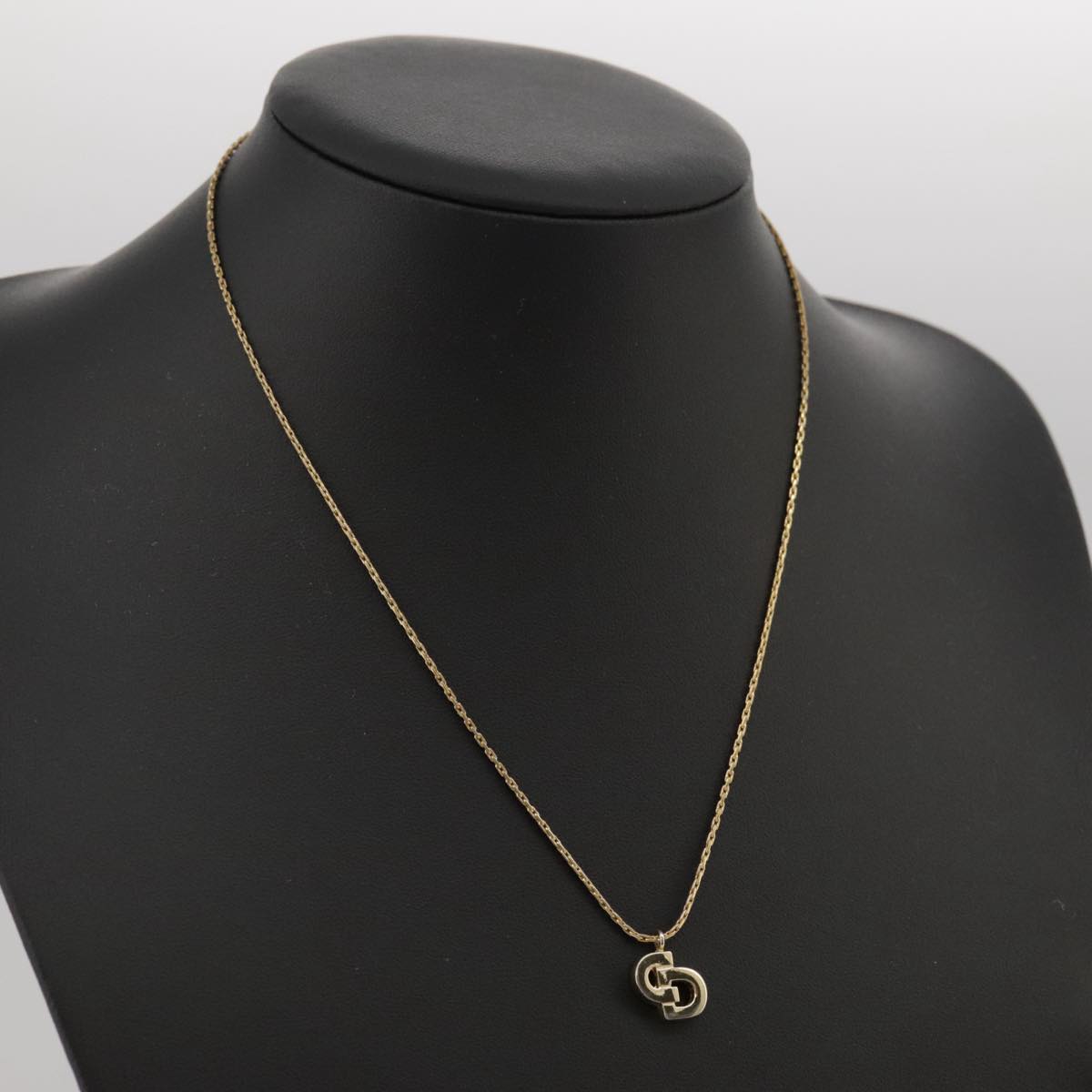 Christian Dior Necklace metal Gold Auth yk16065