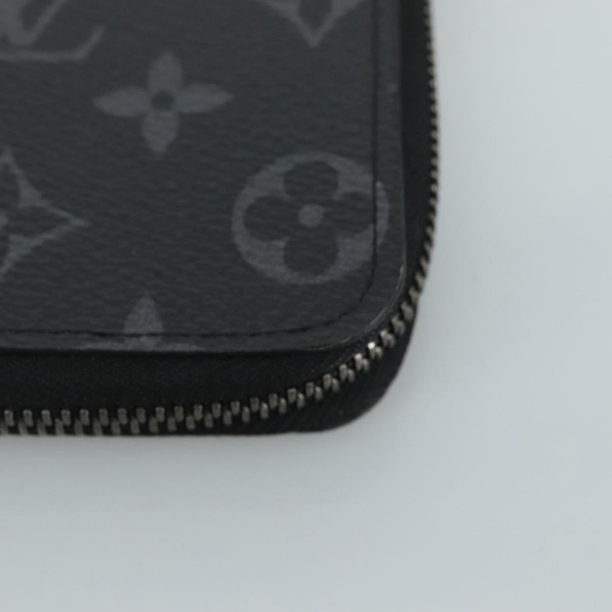 LOUIS VUITTON Monogram Eclipse Zippy Wallet Vertical Wallet M62295 Auth yk16188