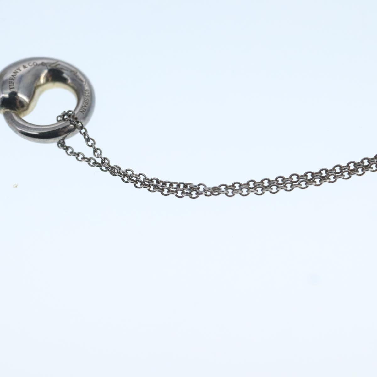 TIFFANY&Co. Eternal Circle Necklace Ag925 Silver tone Auth yk16202
