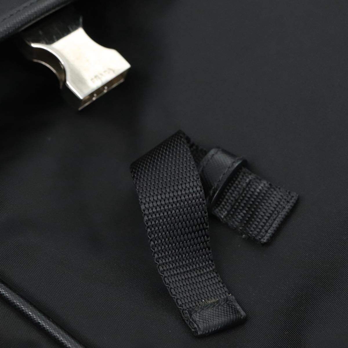 PRADA Shoulder Bag Nylon Black Auth yk16281