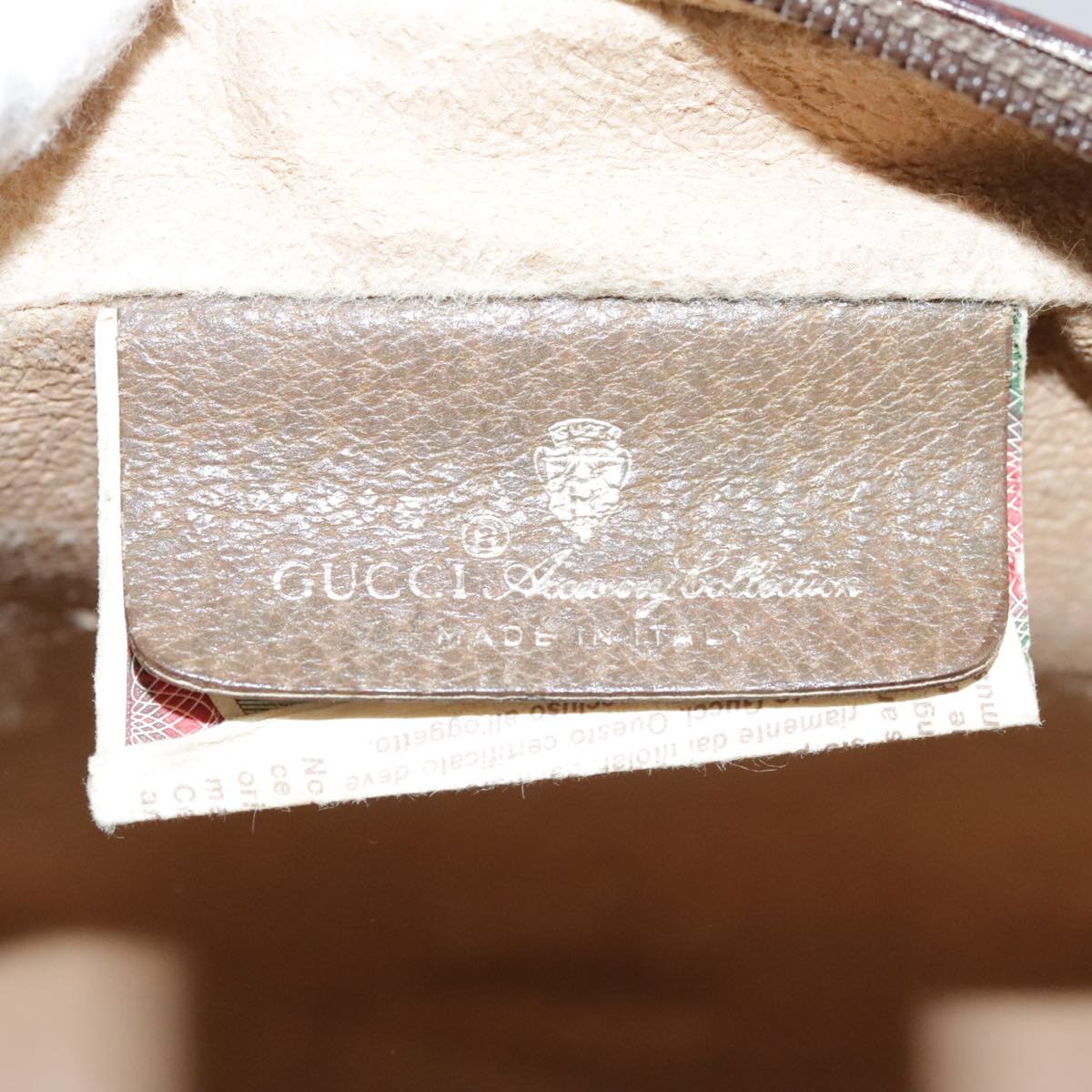 GUCCI Web Sherry Line GG Supreme Shoulder Bag PVC Beige 98 02 004 Auth yk16312