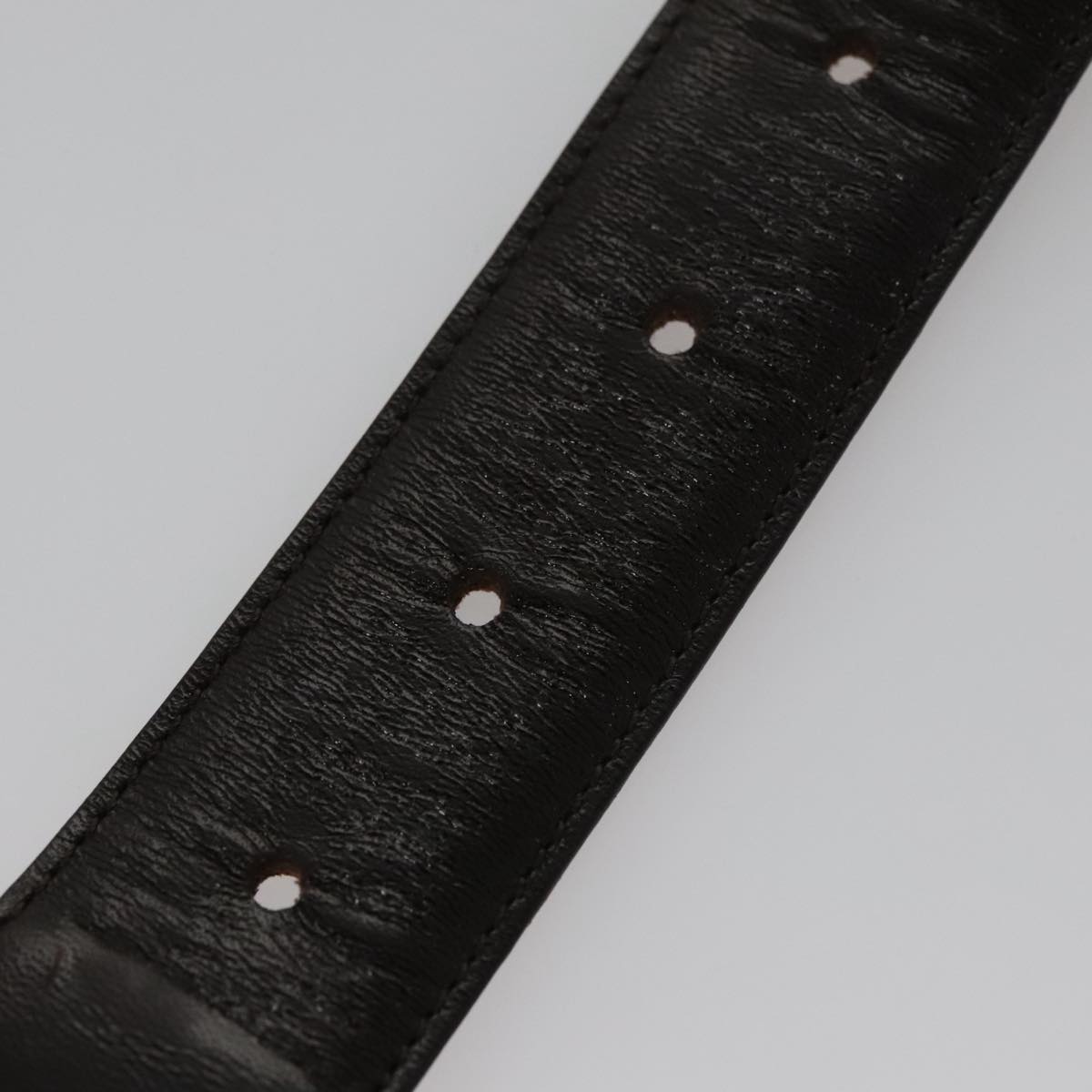 FENDI Zucca Canvas Belt 32.3""-36.2"" Brown Auth yk16363