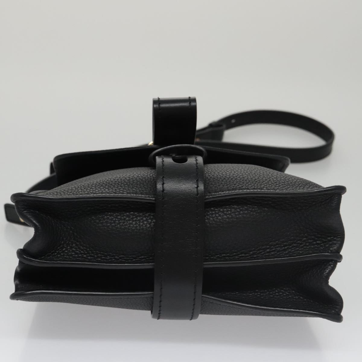 Chloe Small Day Abbey Hand Bag Leather 2way Black Auth yk16365AV