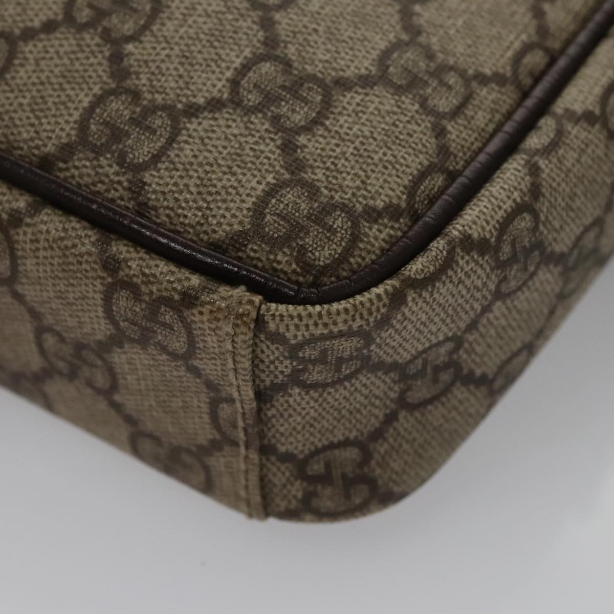 GUCCI GG Canvas Shoulder Bag Coated Canvas Beige Auth yk16428