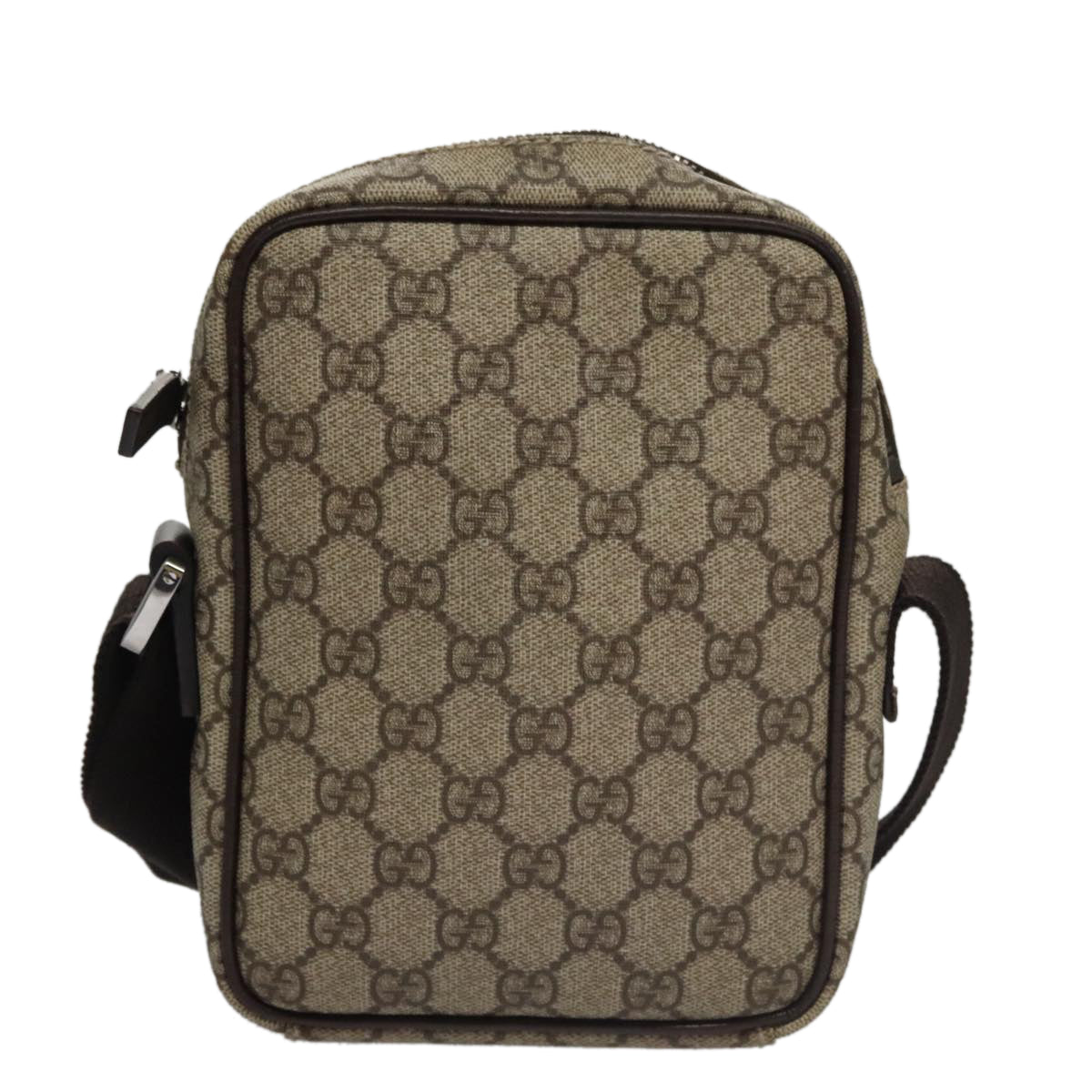GUCCI GG Canvas Shoulder Bag Coated Canvas Beige Auth yk16428
