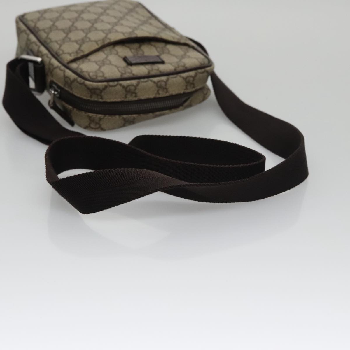 GUCCI GG Canvas Shoulder Bag Coated Canvas Beige Auth yk16428
