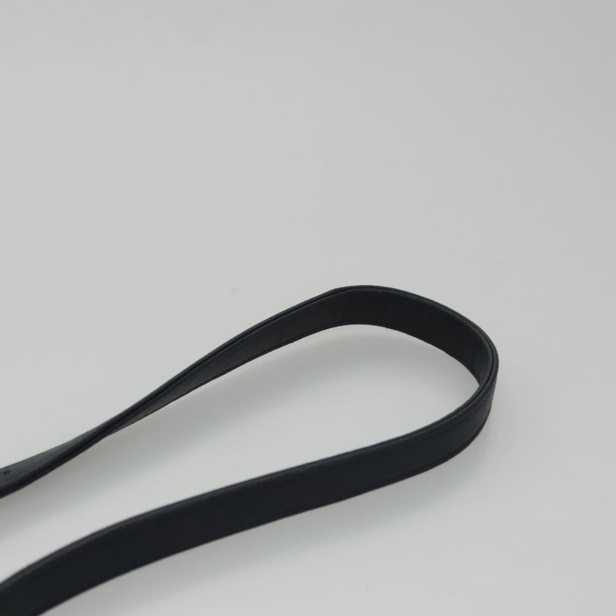 CHANEL Matelasse Turn Lock Chain Hand Bag Leather 2way Navy Gold CC Auth yk16451