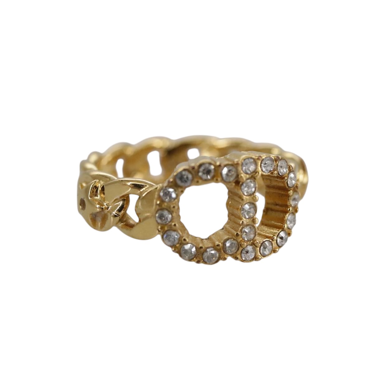 Christian Dior Ring metal Gold Auth yk16507