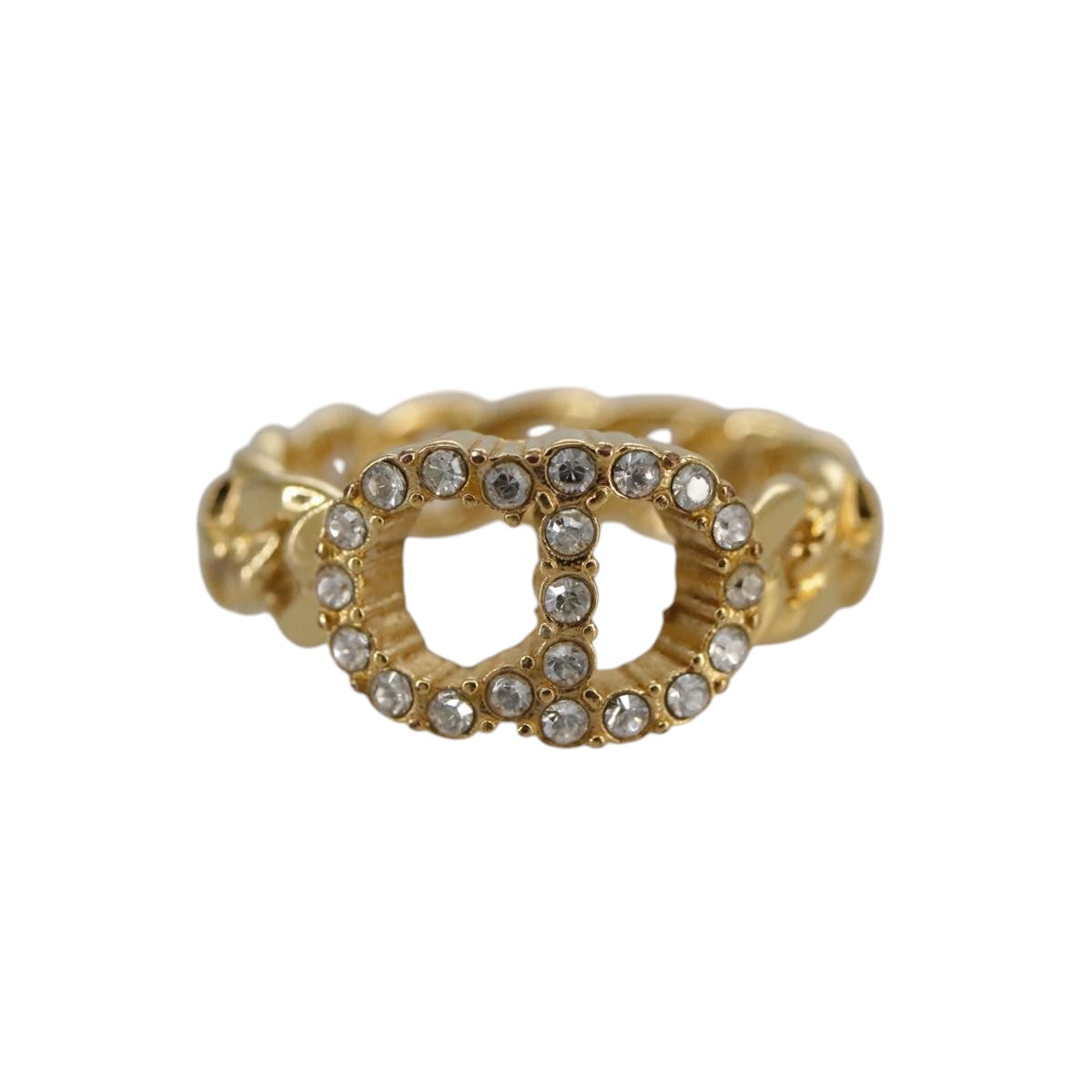 Christian Dior Ring metal Gold Auth yk16507