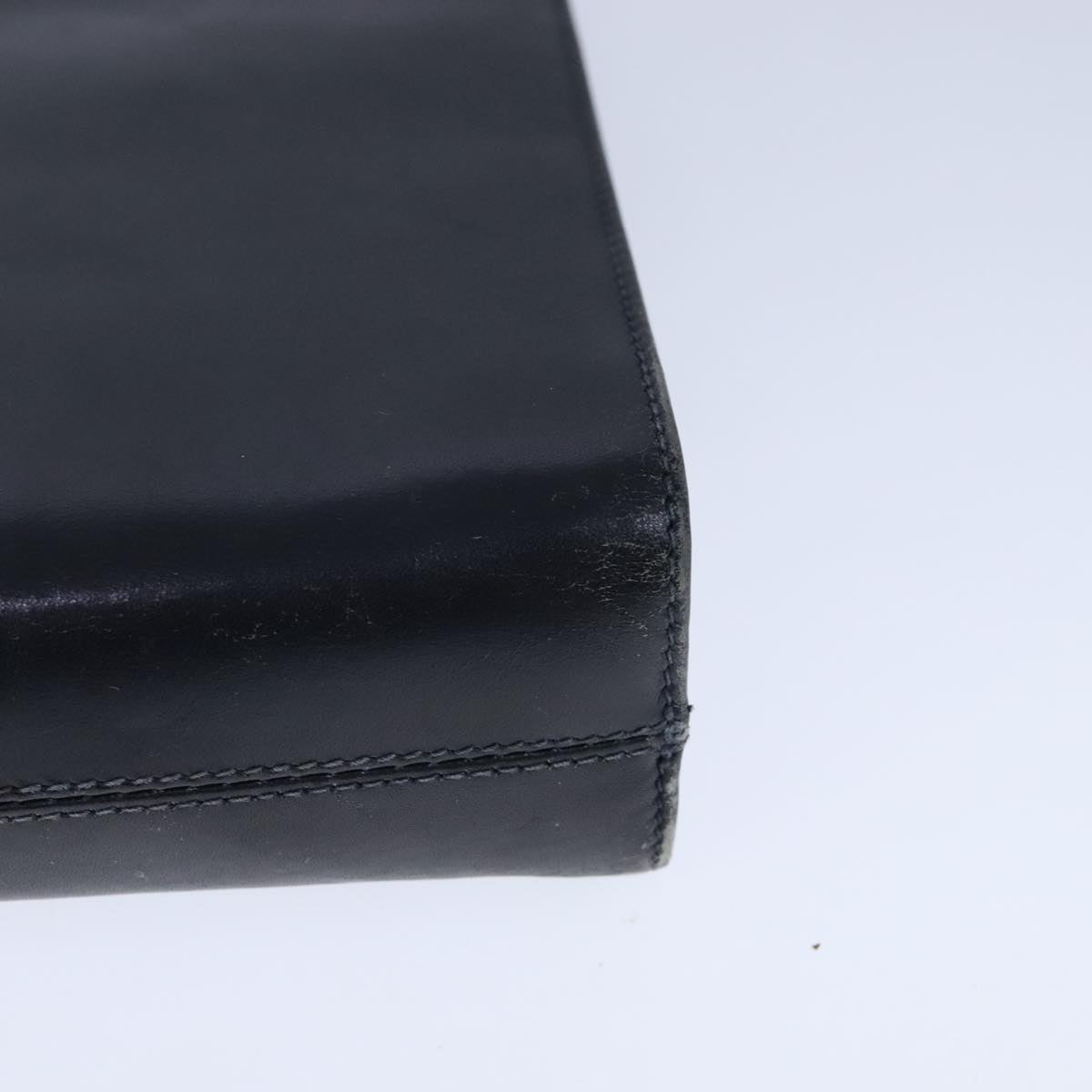 Salvatore Ferragamo Gancini Shoulder Bag Leather Black Gold Auth yk16533