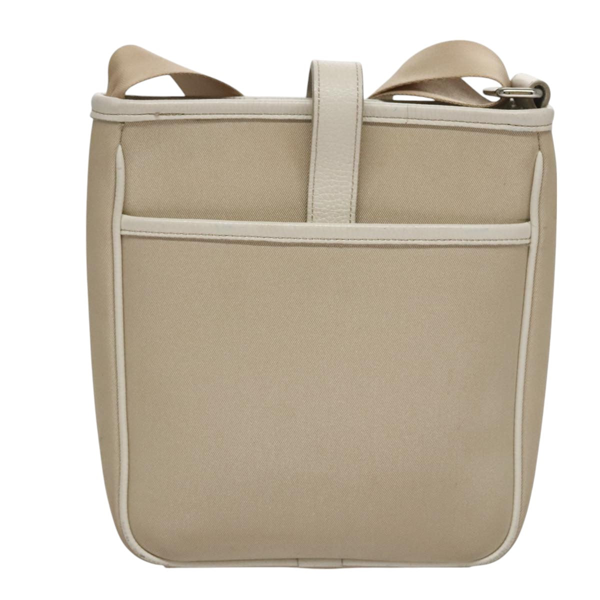 BURBERRY Nova Check Shoulder Bag Canvas Beige Auth yk16685