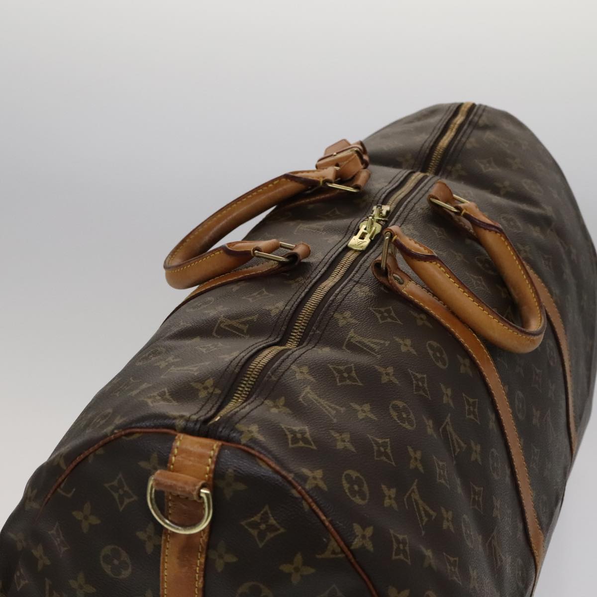 LOUIS VUITTON Monogram Keepall Bandouliere 60 Boston Bag M41412 LV Auth yk16715