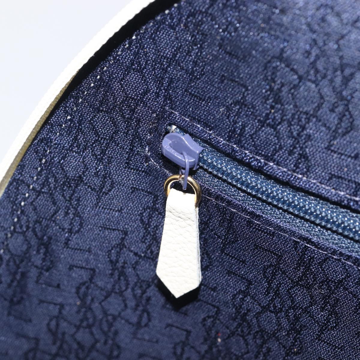 SAINT LAURENT Hand Bag Leather White Auth yk16838