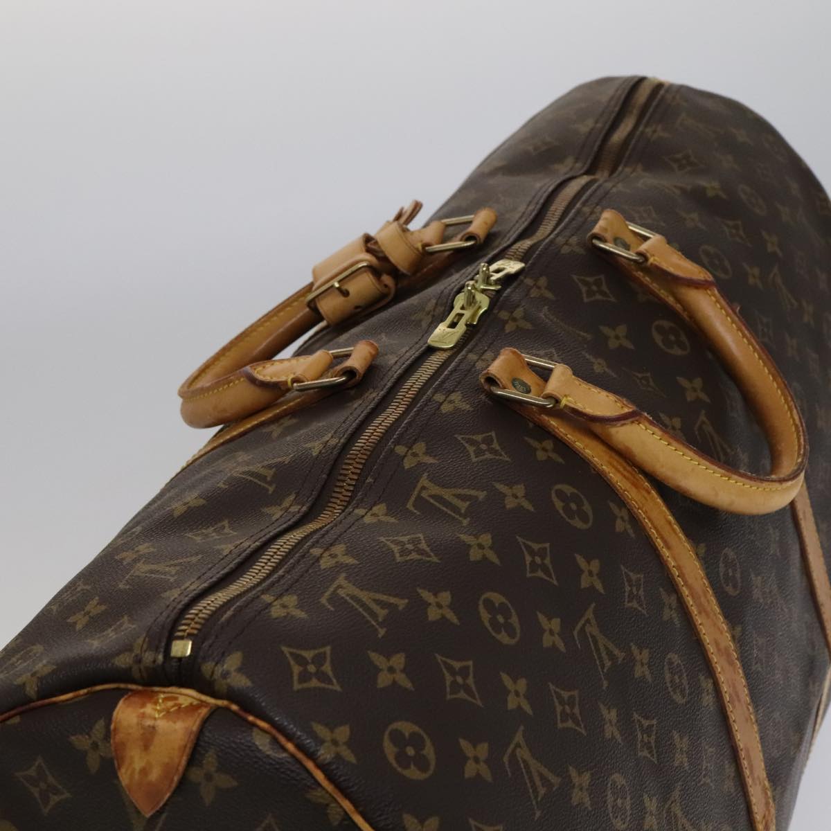 LOUIS VUITTON Monogram Keepall 60 Boston Bag M41422 LV Auth yk16849