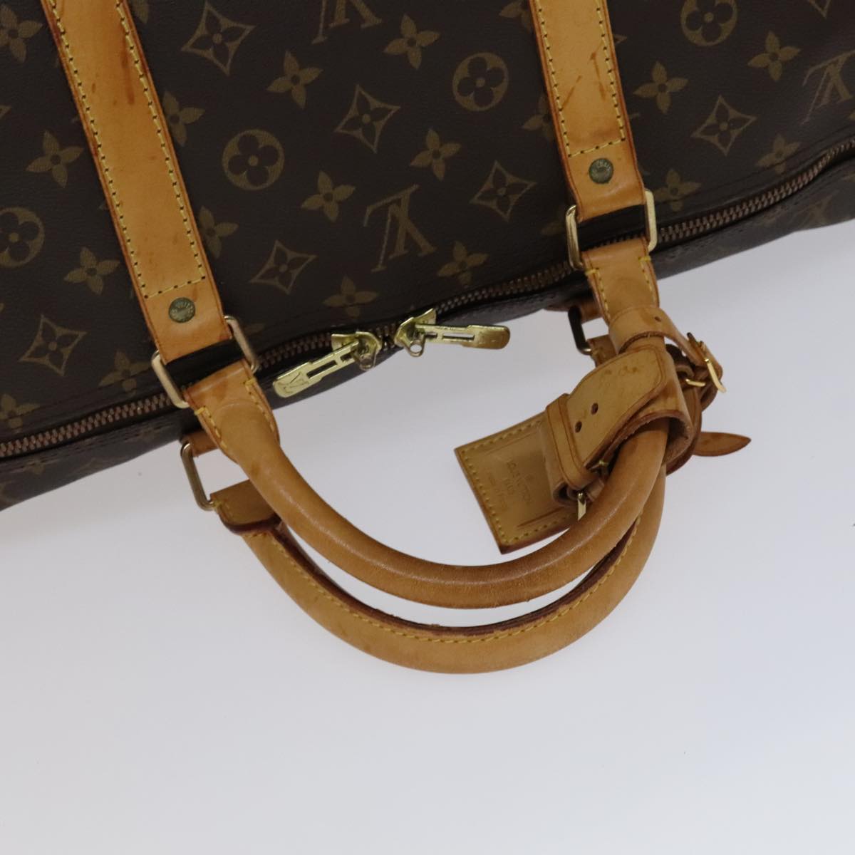 LOUIS VUITTON Monogram Keepall 60 Boston Bag M41422 LV Auth yk16849