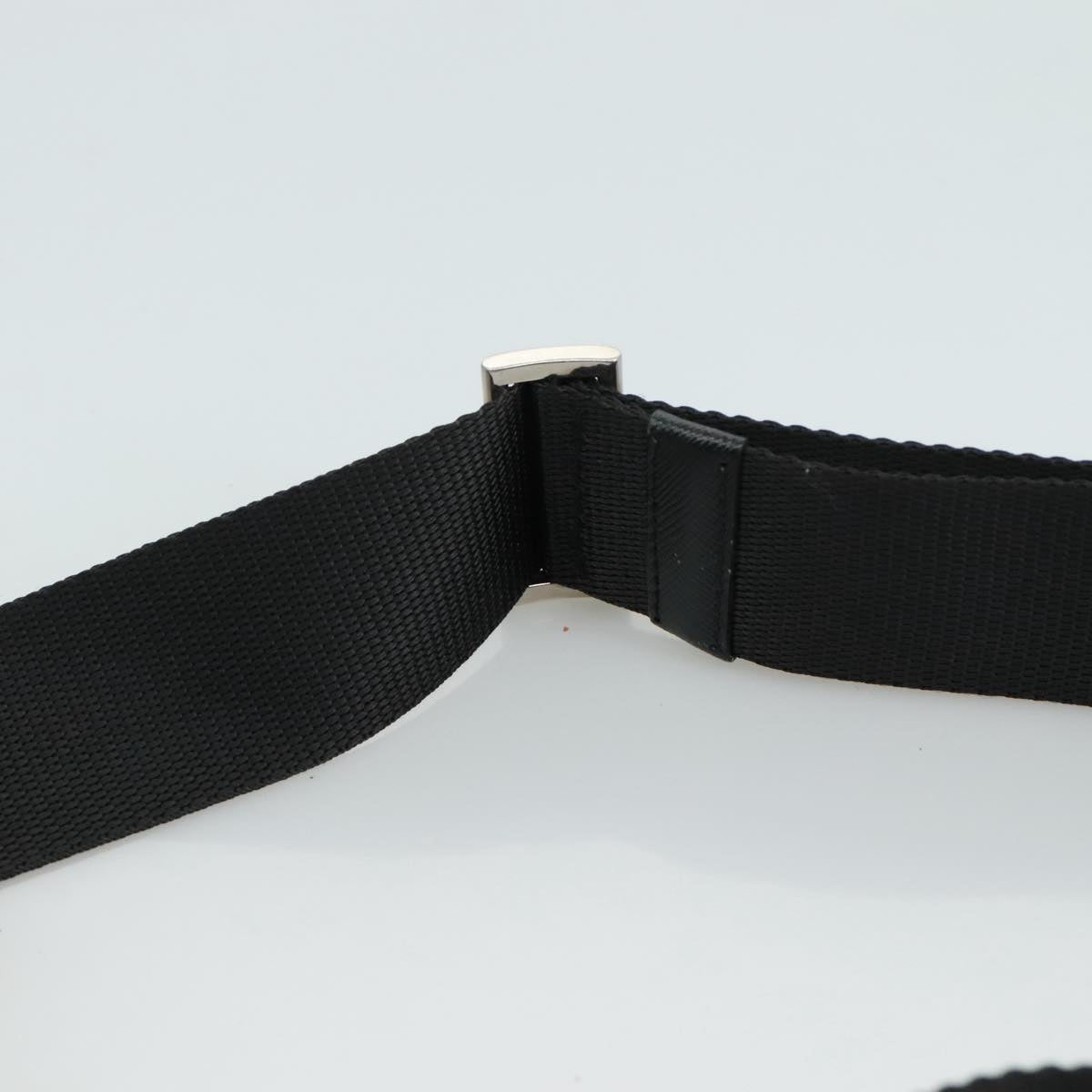 PRADA Quilted Shoulder Bag Nylon Black Auth yk16865