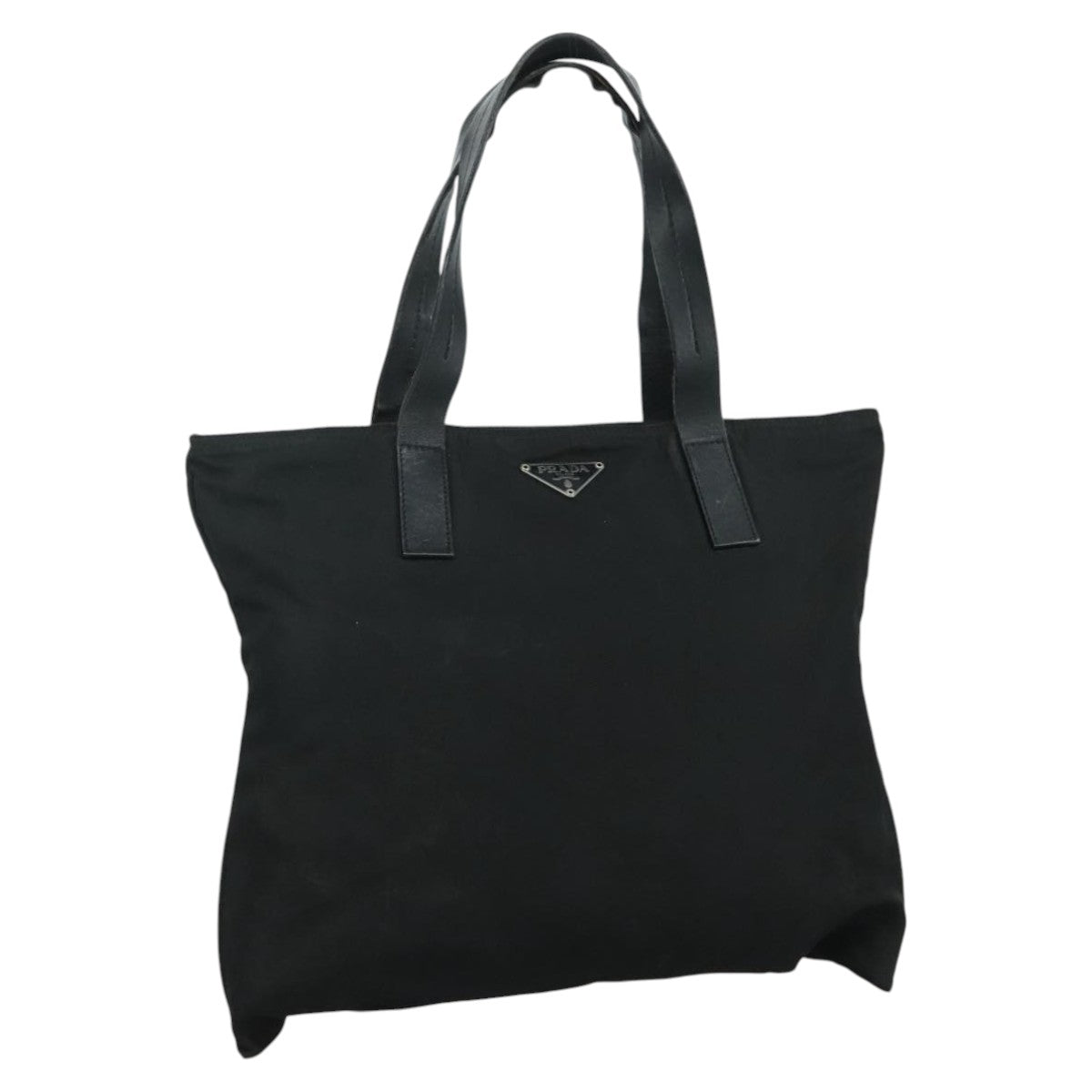 PRADA Tote Bag Nylon Black Auth yk16893