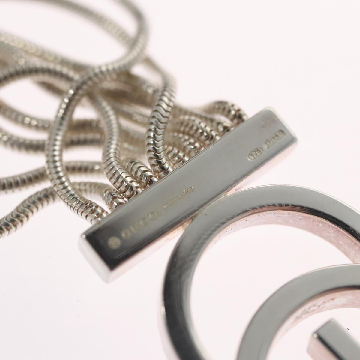 GUCCI Interlocking Bracelet Ag925 Silver Auth yk16929