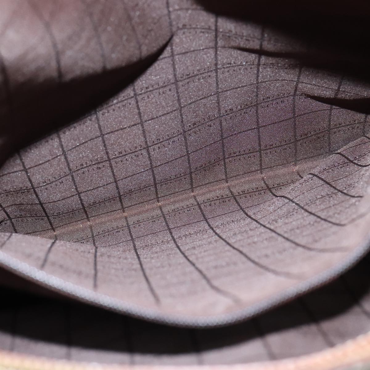 CELINE Macadam Canvas Tote Bag PVC Brown Gold Auth yk17143