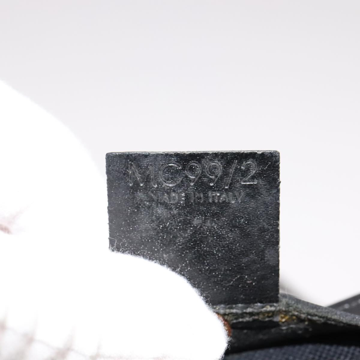 CELINE Macadam Canvas Tote Bag PVC Leather Black Auth yk17145