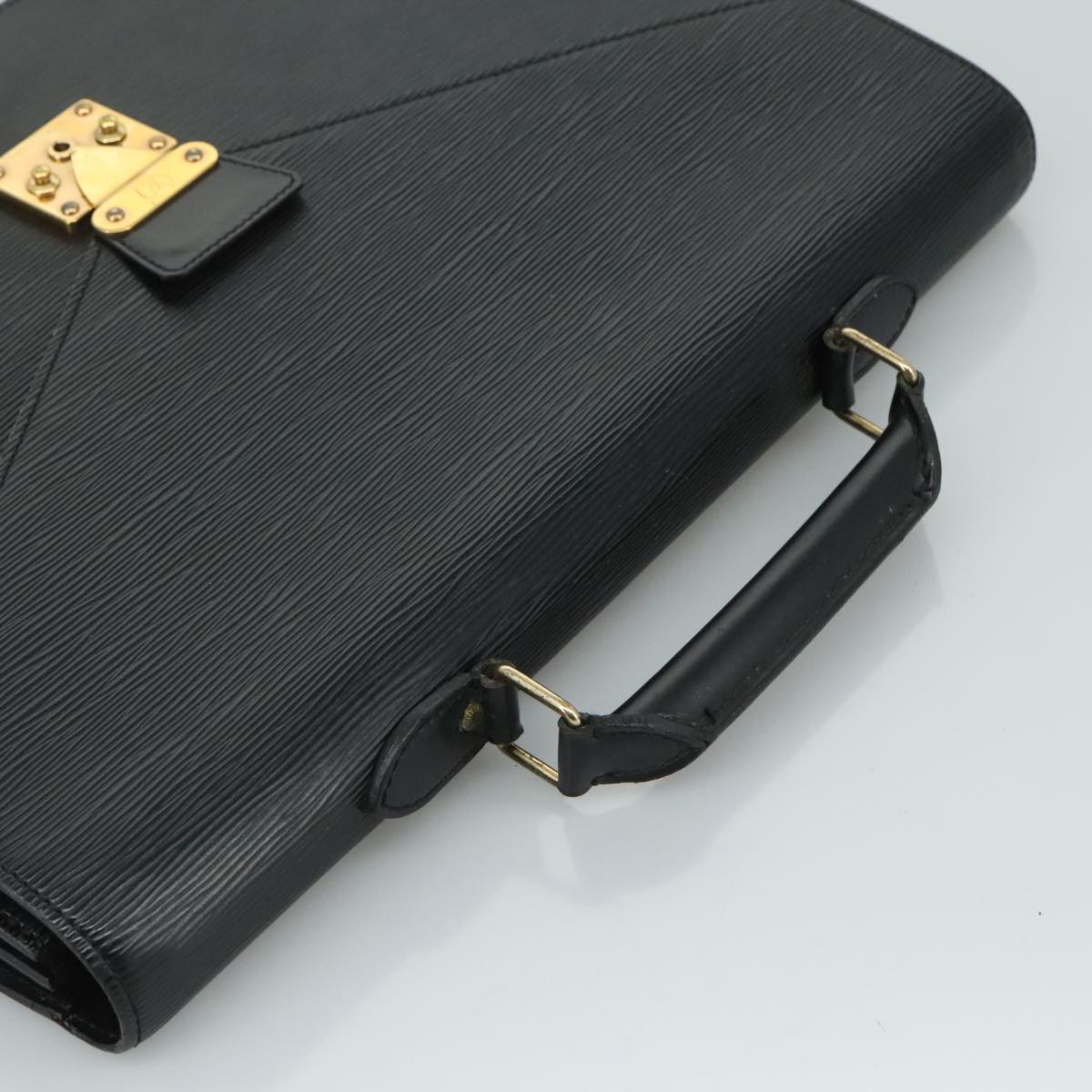 LOUIS VUITTON Epi Serviette Ambassador Business Bag Black M54412 LV Auth yk17207