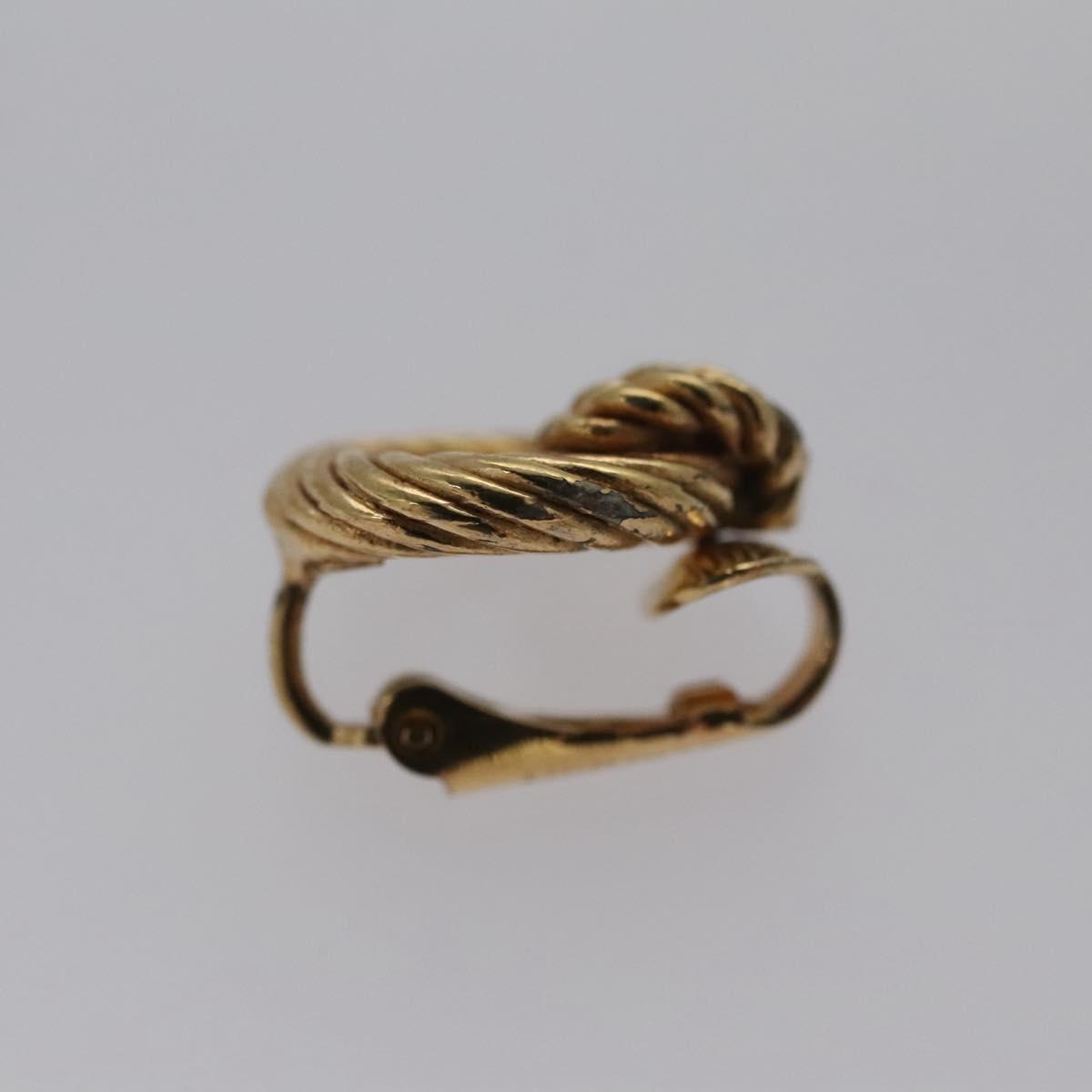 Christian Dior Earring metal Gold Auth yk17216