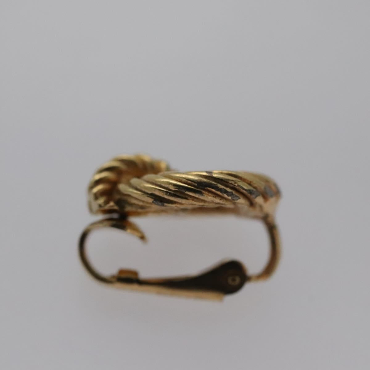 Christian Dior Earring metal Gold Auth yk17216