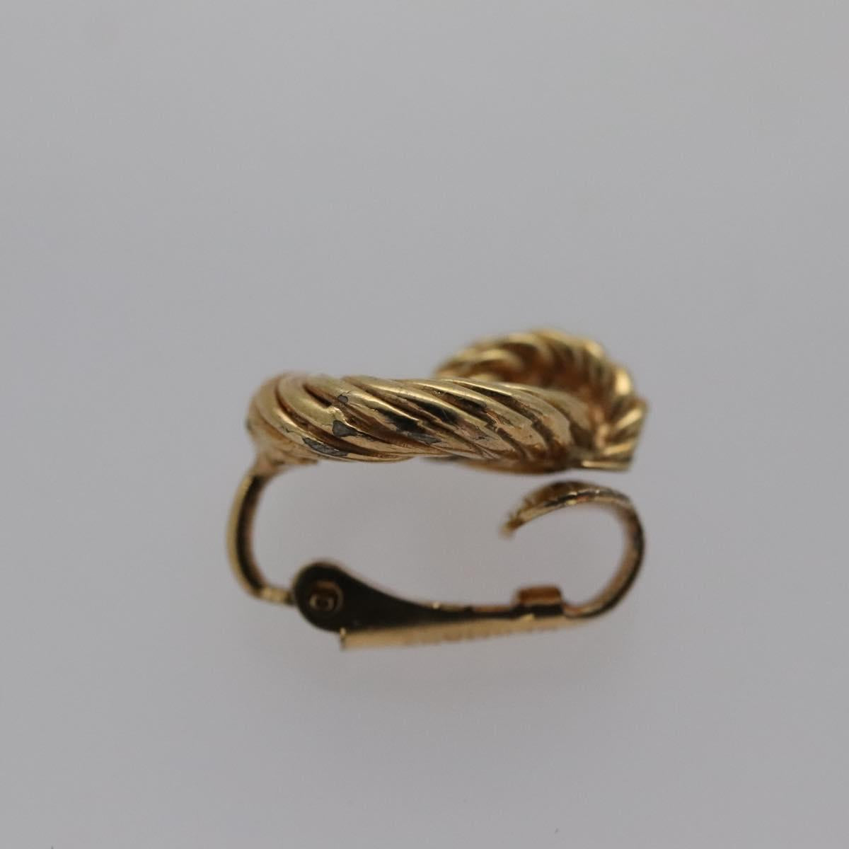 Christian Dior Earring metal Gold Auth yk17216