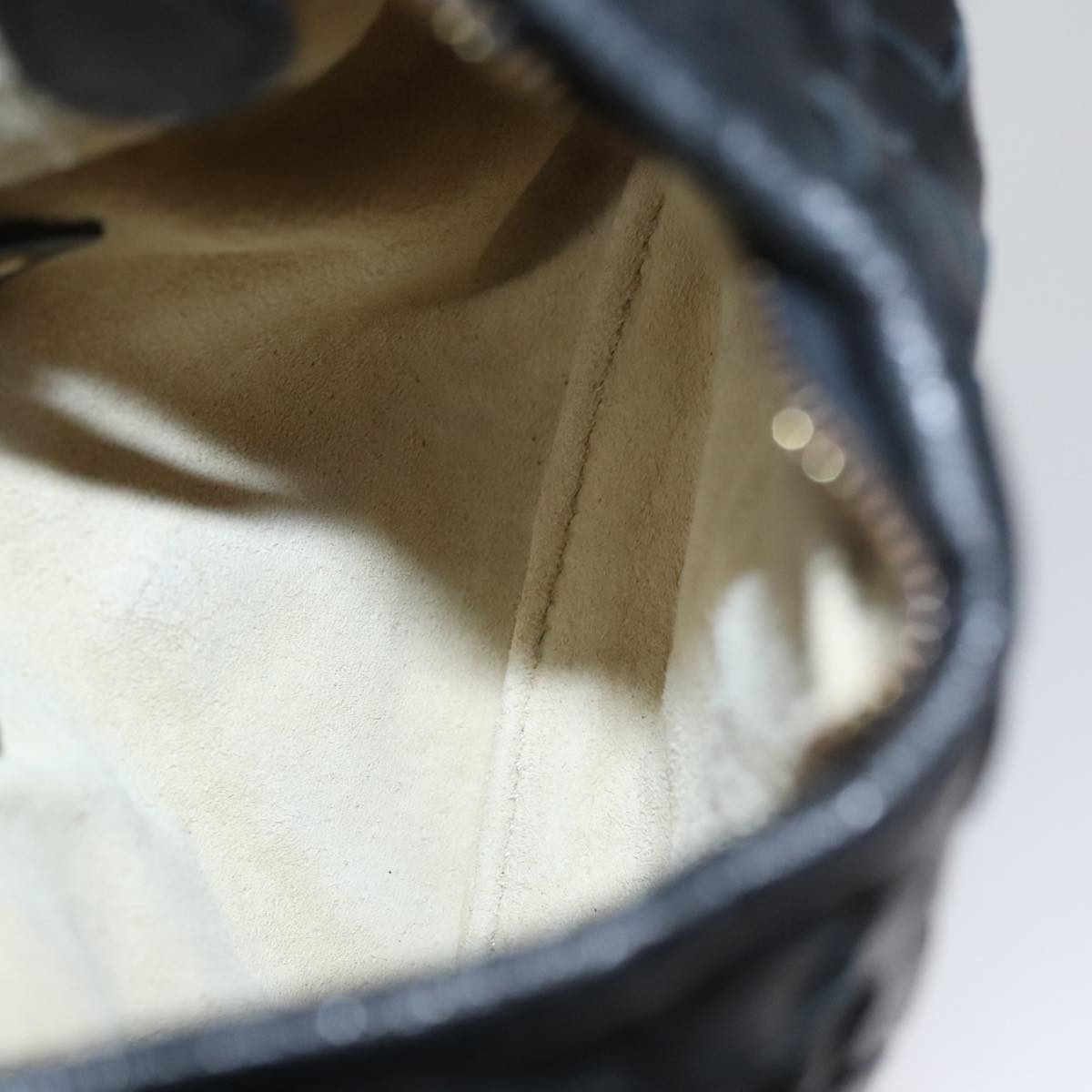 BOTTEGA VENETA INTRECCIATO Mini Hobo Hand Bag Leather Black 189227 Auth yk17218AM