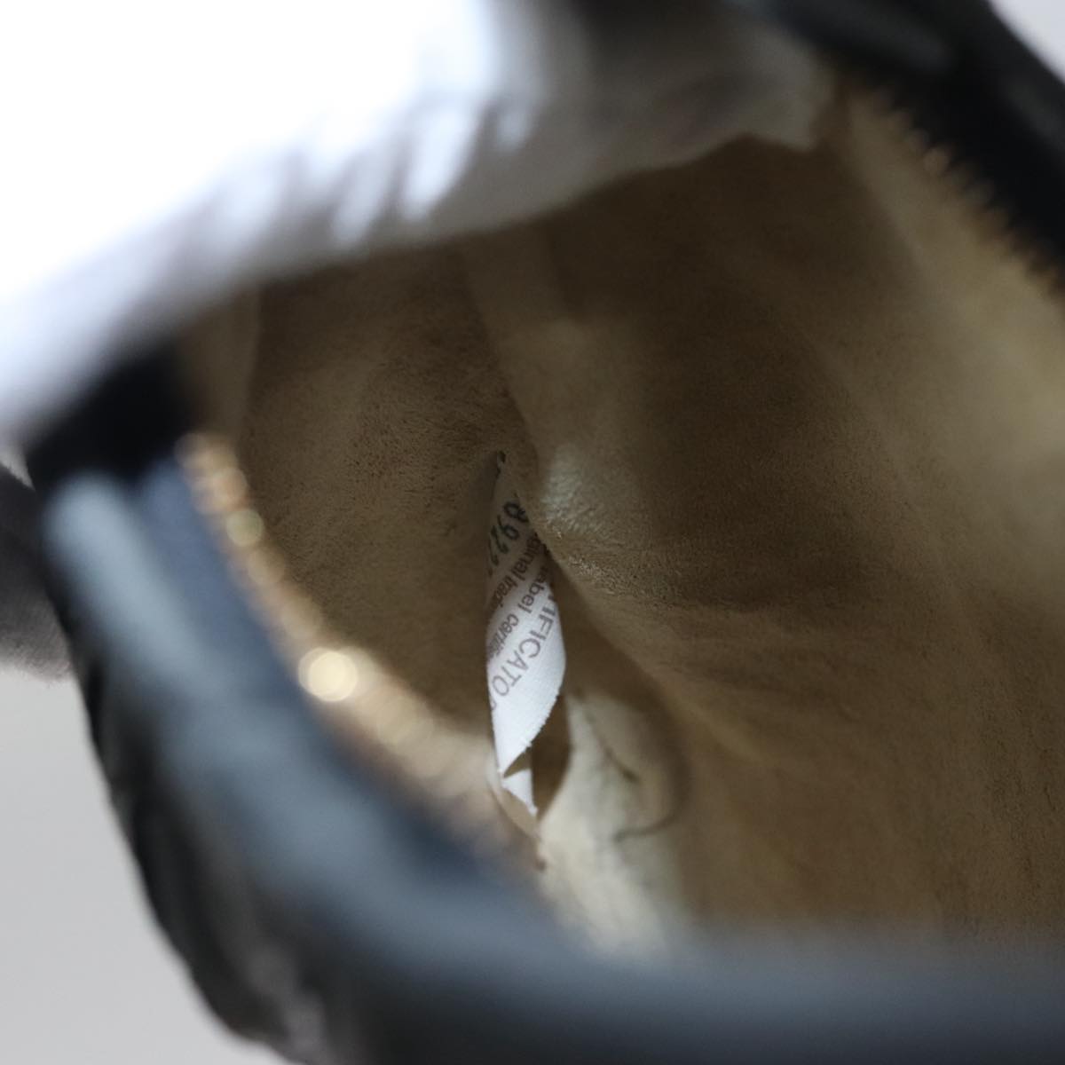 BOTTEGA VENETA INTRECCIATO Mini Hobo Hand Bag Leather Black 189227 Auth yk17218AM