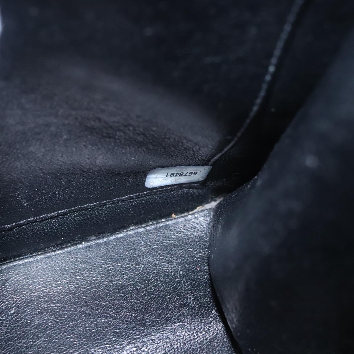 CHANEL COCO Mark Tote Bag Caviar Skin Black Gold CC Auth yk17238A