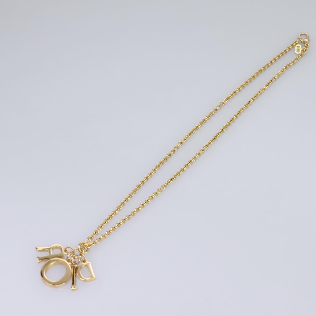 Christian Dior Necklace metal Gold Auth yk17355
