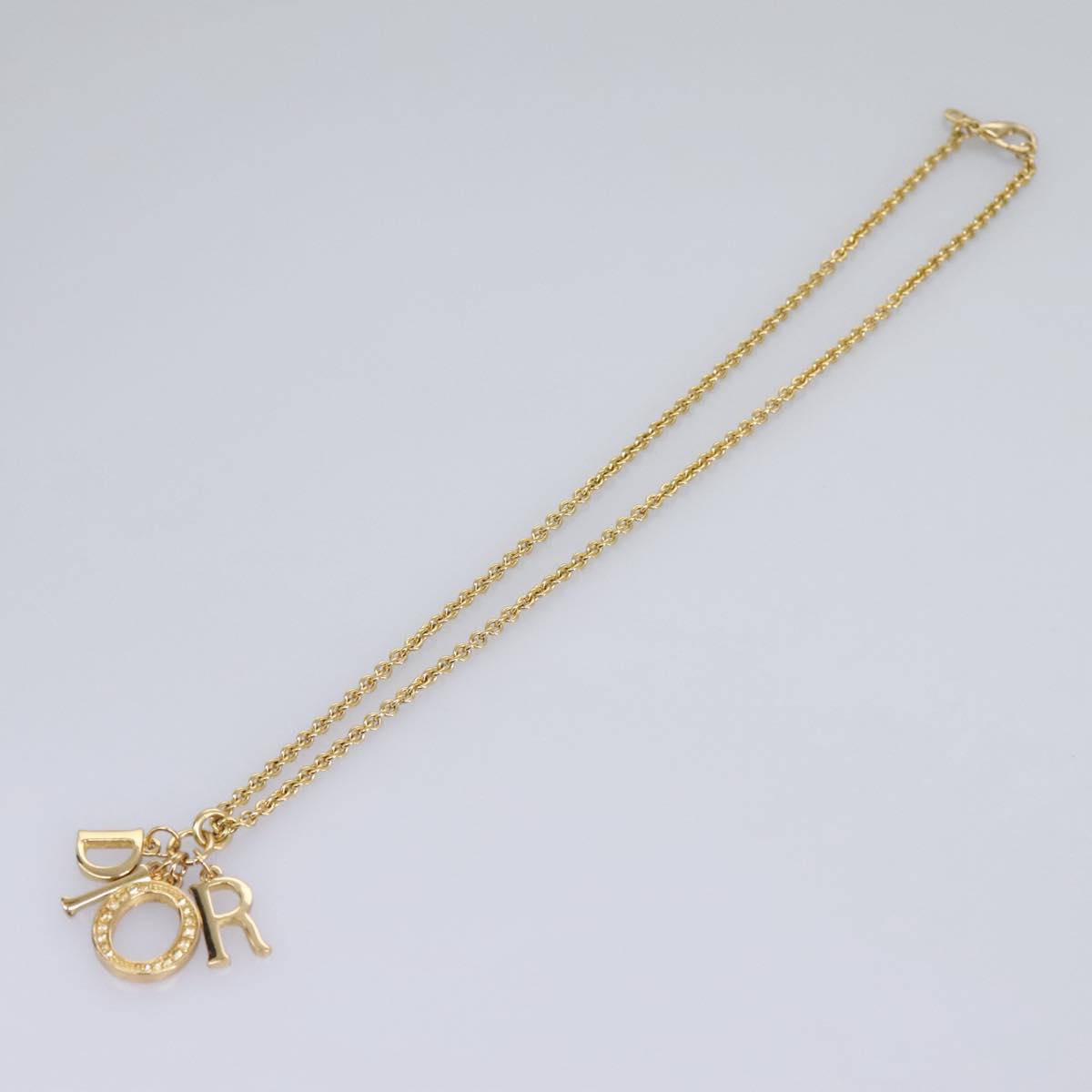 Christian Dior Necklace metal Gold Auth yk17355