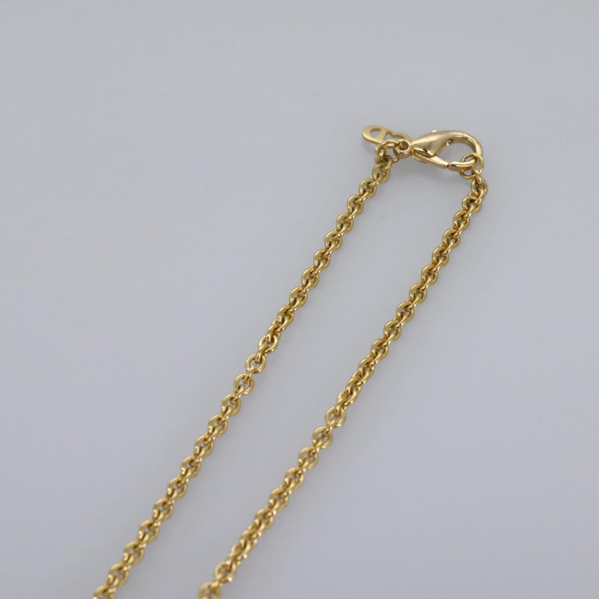 Christian Dior Necklace metal Gold Auth yk17355