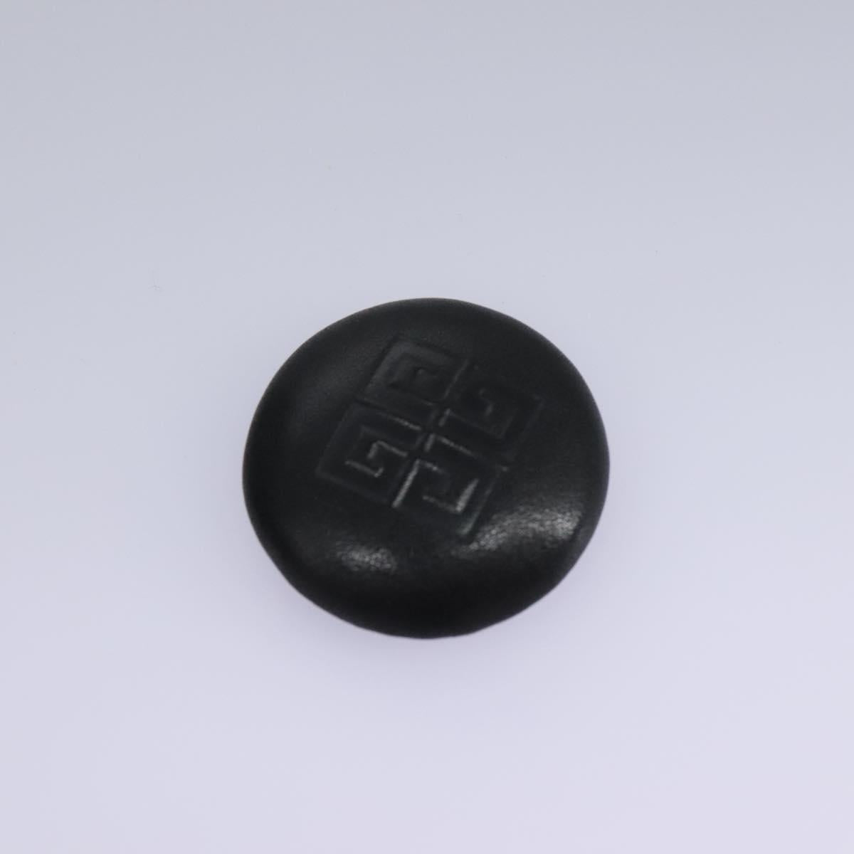 GIVENCHY Hand Bag Leather Black Gold Auth yk17377