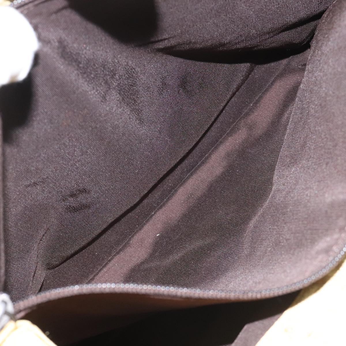 Christian Dior Trotter Canvas Tote Bag Yellow Auth yk17386