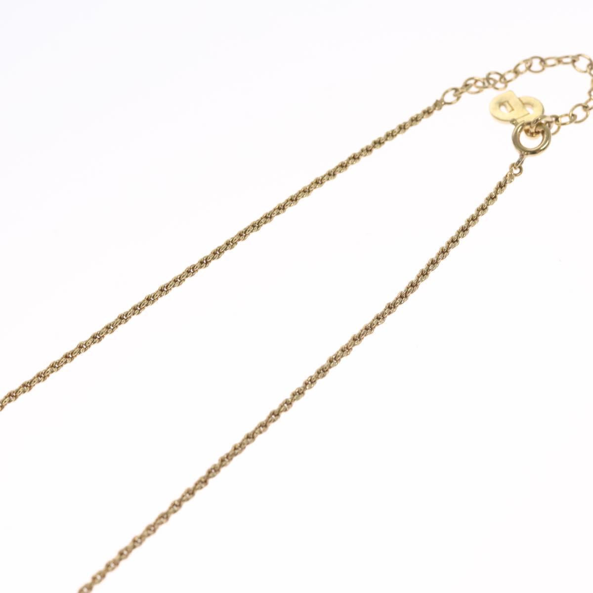 Christian Dior Necklace metal Gold Auth yk17467