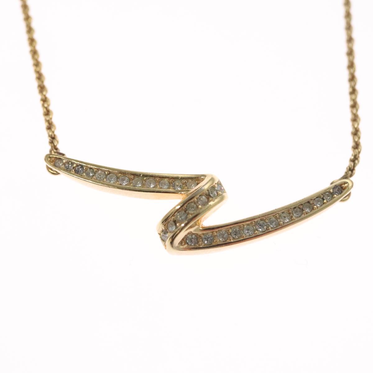 Christian Dior Necklace metal Gold Auth yk17467