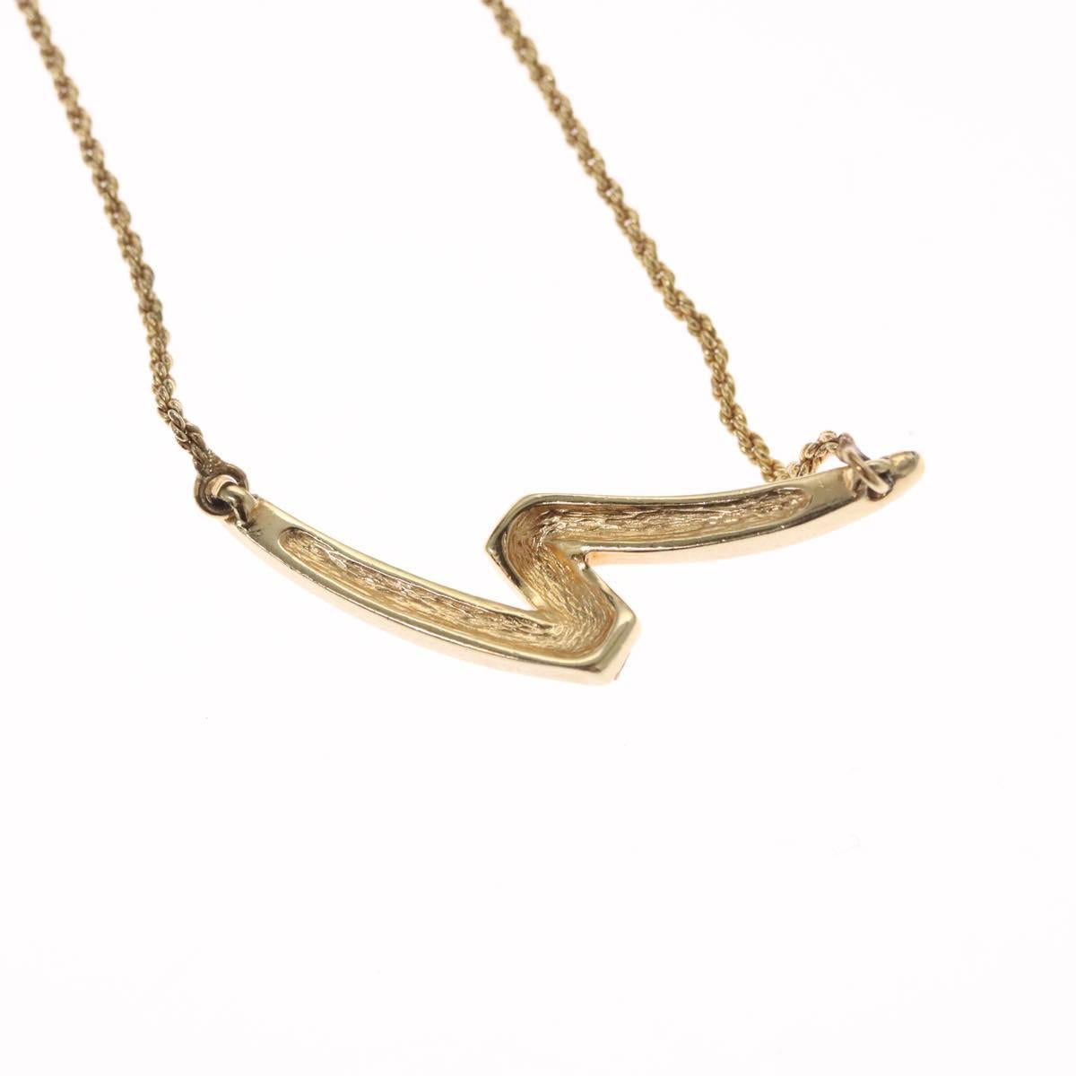 Christian Dior Necklace metal Gold Auth yk17467