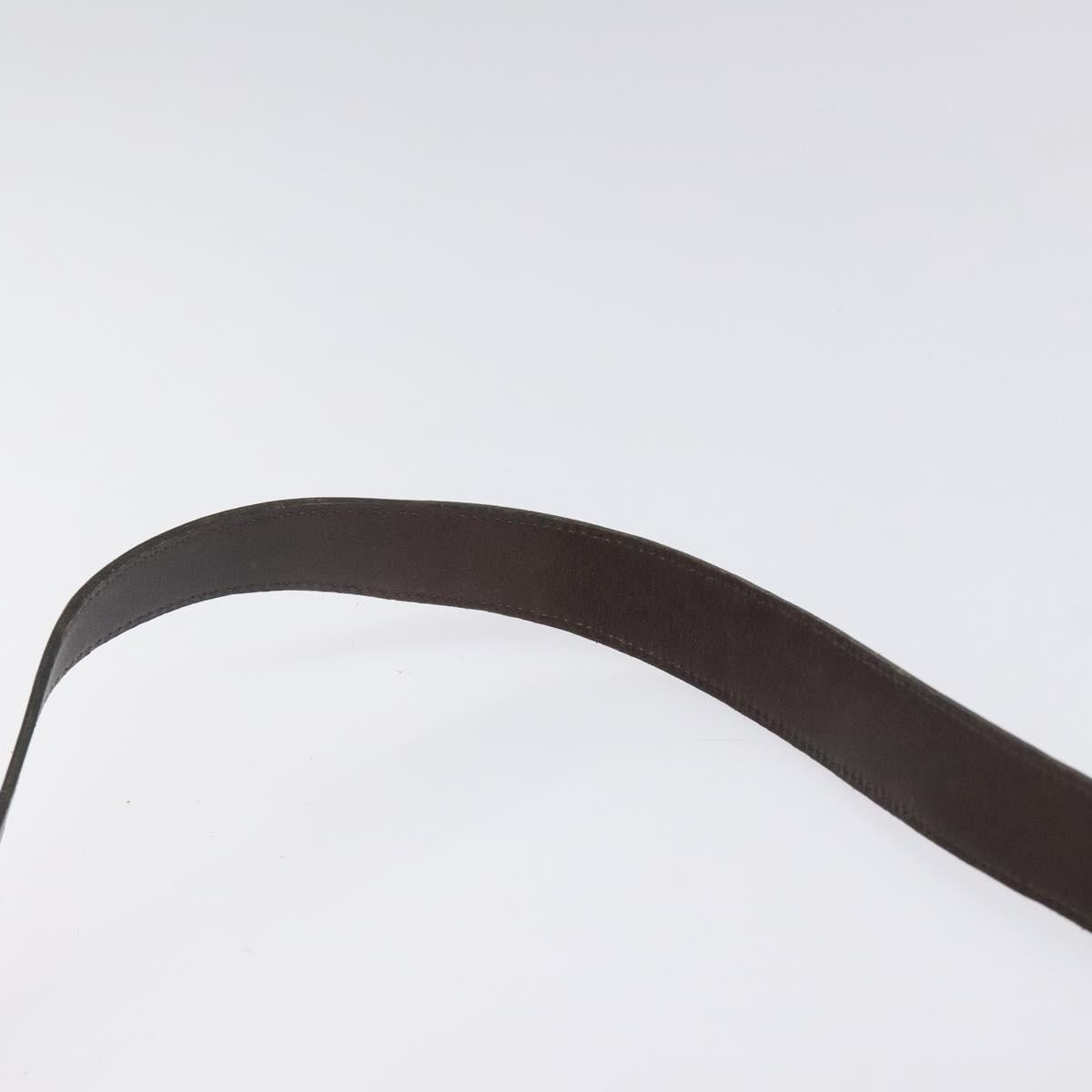 Christian Dior Trotter Canvas Shoulder Bag Brown Gold Auth yk17509