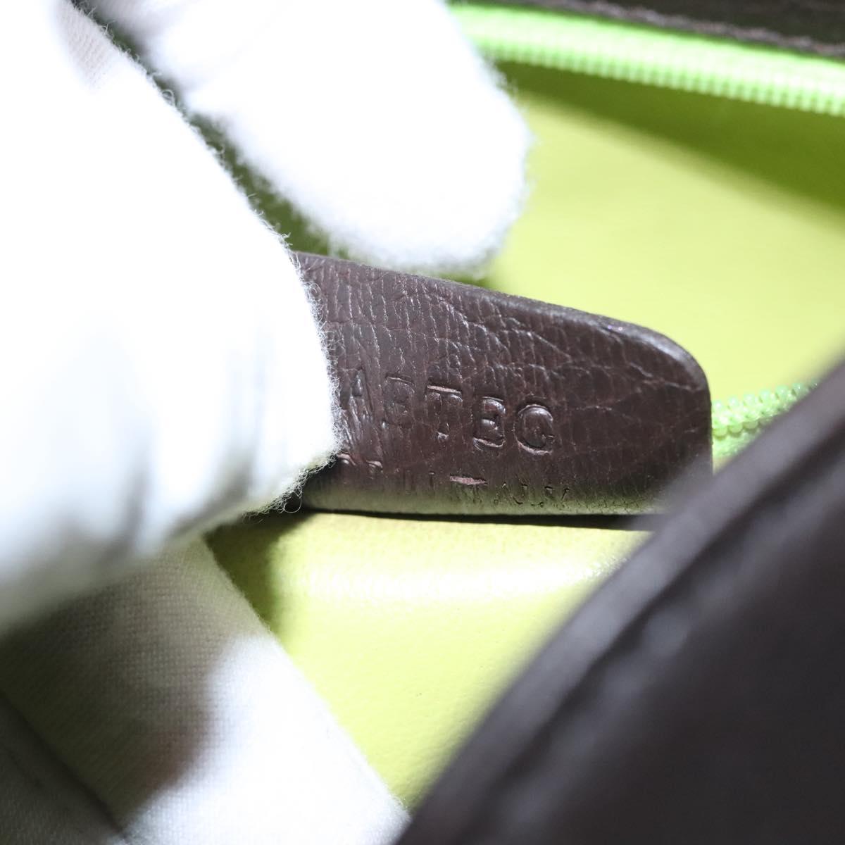 BVLGARI Hand Bag Leather Brown Auth yk17514