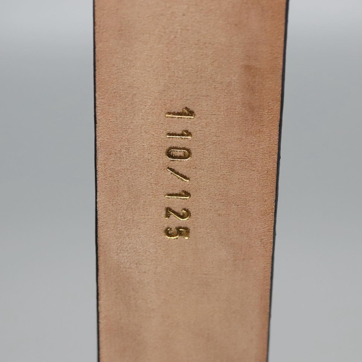 FENDI Belt Leather 39.4"" Black Auth yk17580