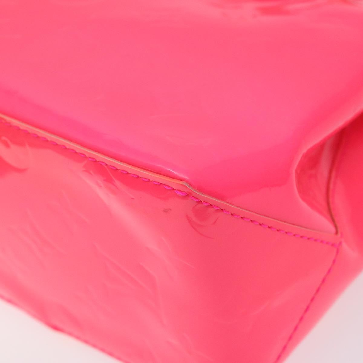 LOUIS VUITTON Monogram Vernis Fluo Reade PM Hand Bag Red M91903 Auth yk17584SAV